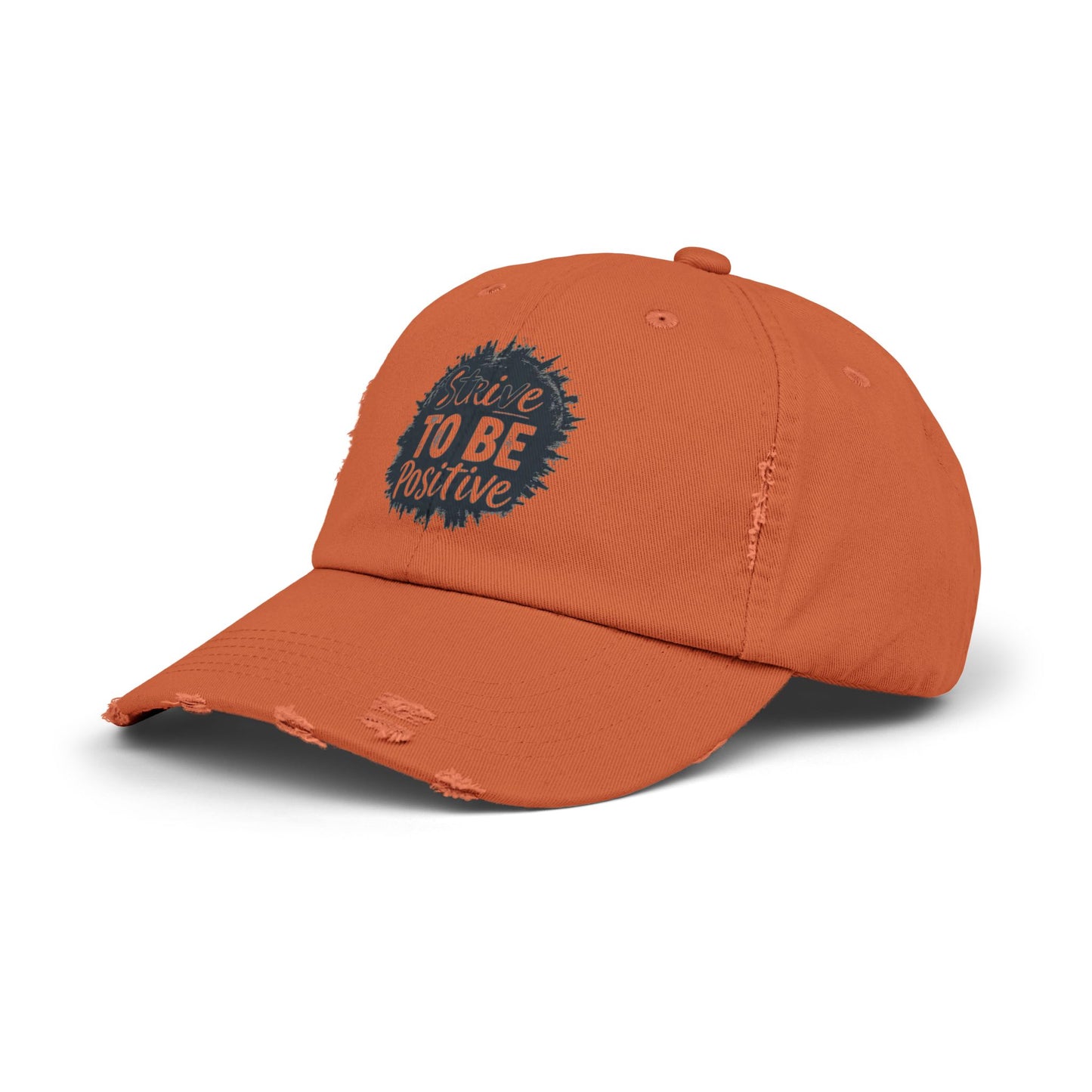 Strive To Be Positive Unisex Distressed Cap