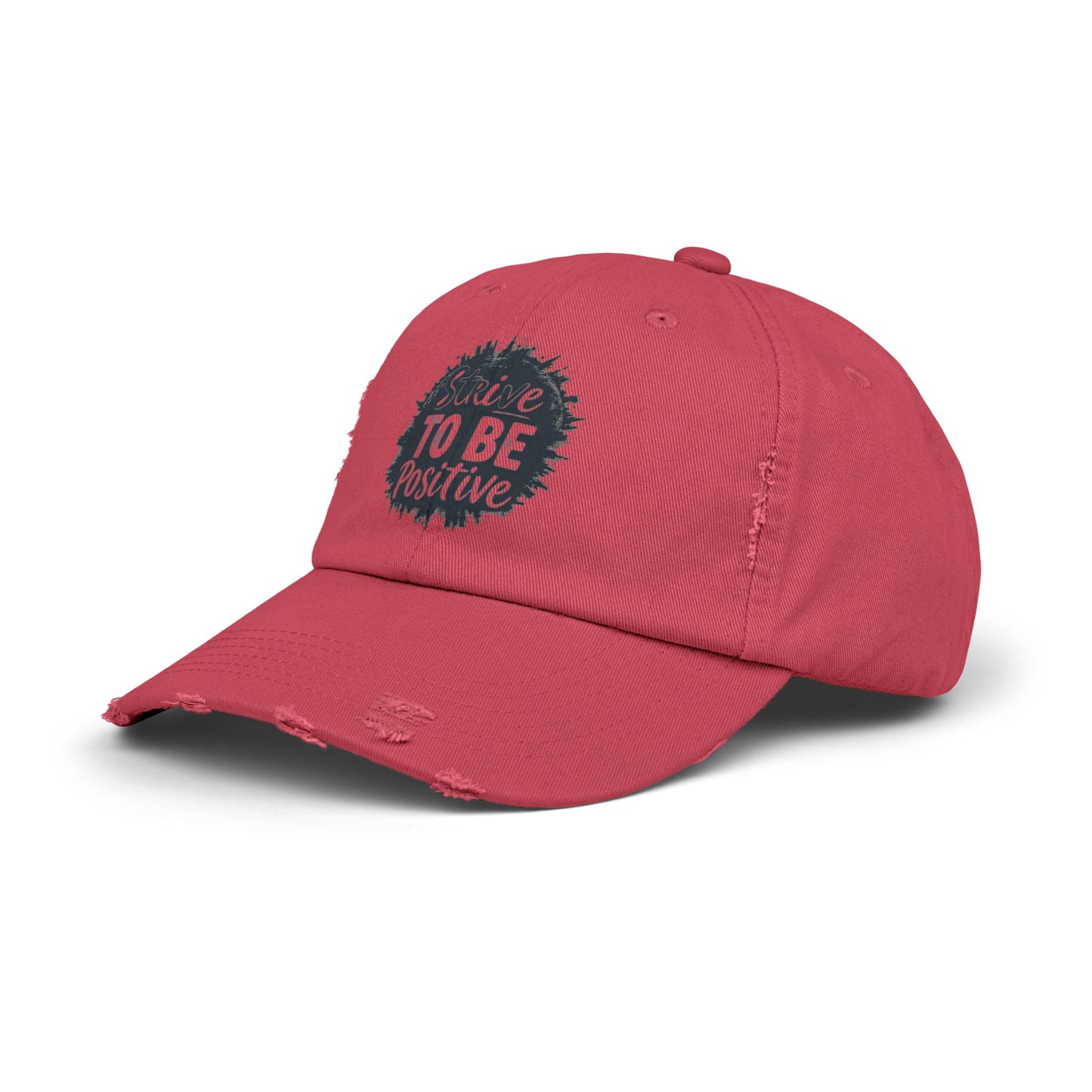 Strive To Be Positive Unisex Distressed Cap