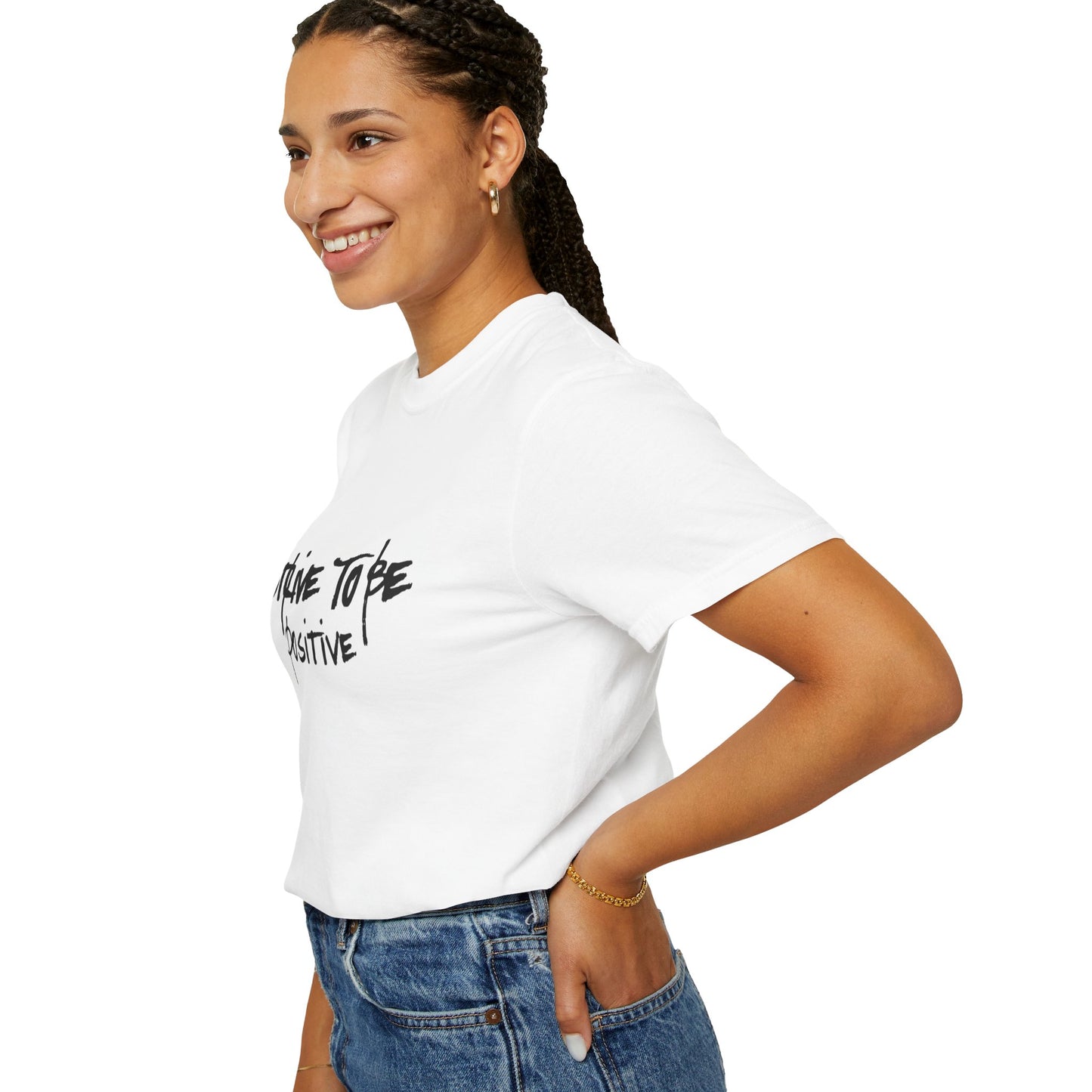 Unisex Motivational T-Shirt - Strive to Be Positive