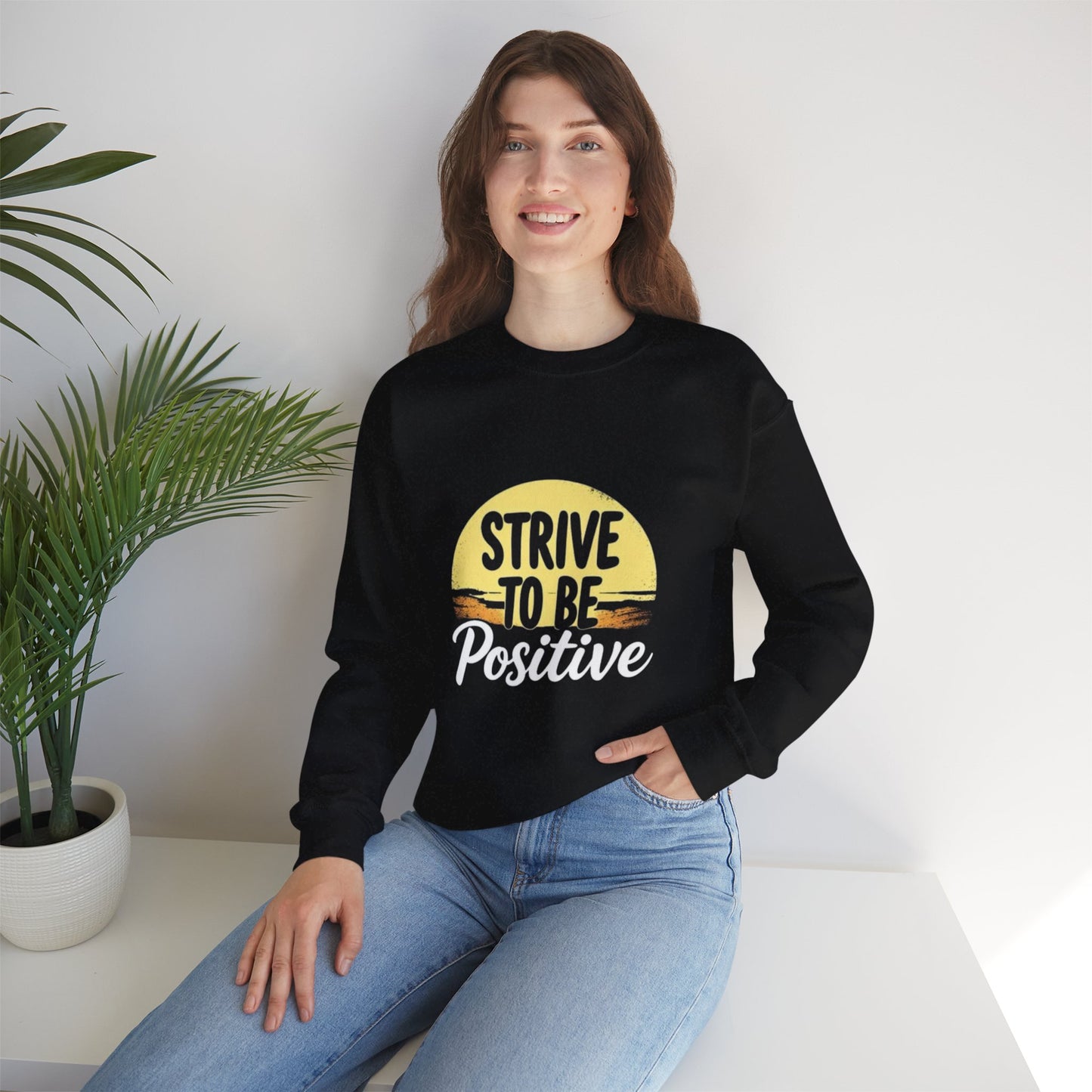 Strive To Be Positive Crewneck Sweatshirt