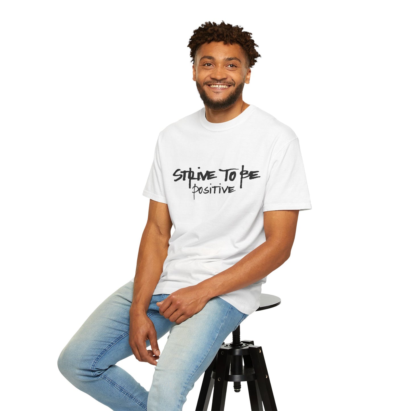 Unisex Motivational T-Shirt - Strive to Be Positive