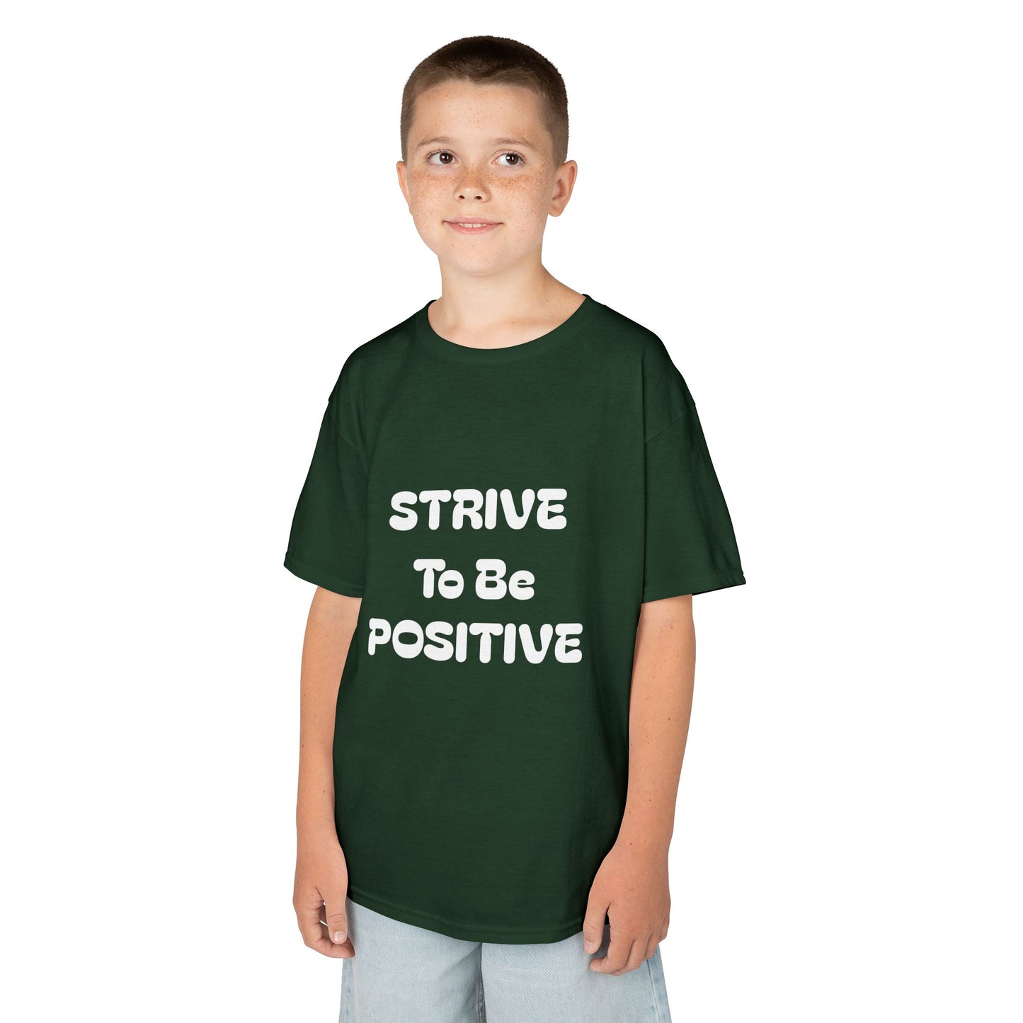 Strive To Be Positive Kids Cotton Tee Shirt
