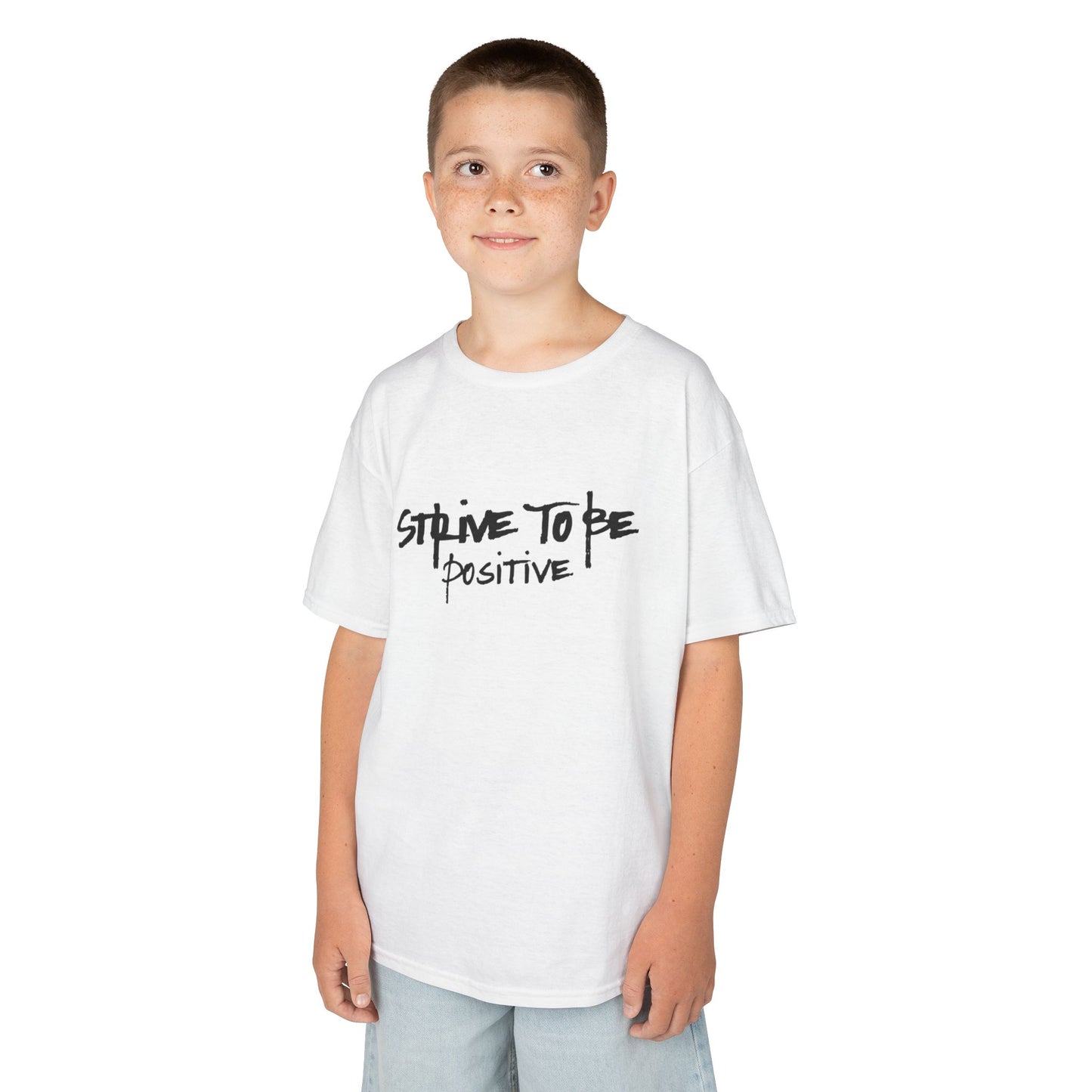 Strive To Be Positive Inspirational Kids Tee