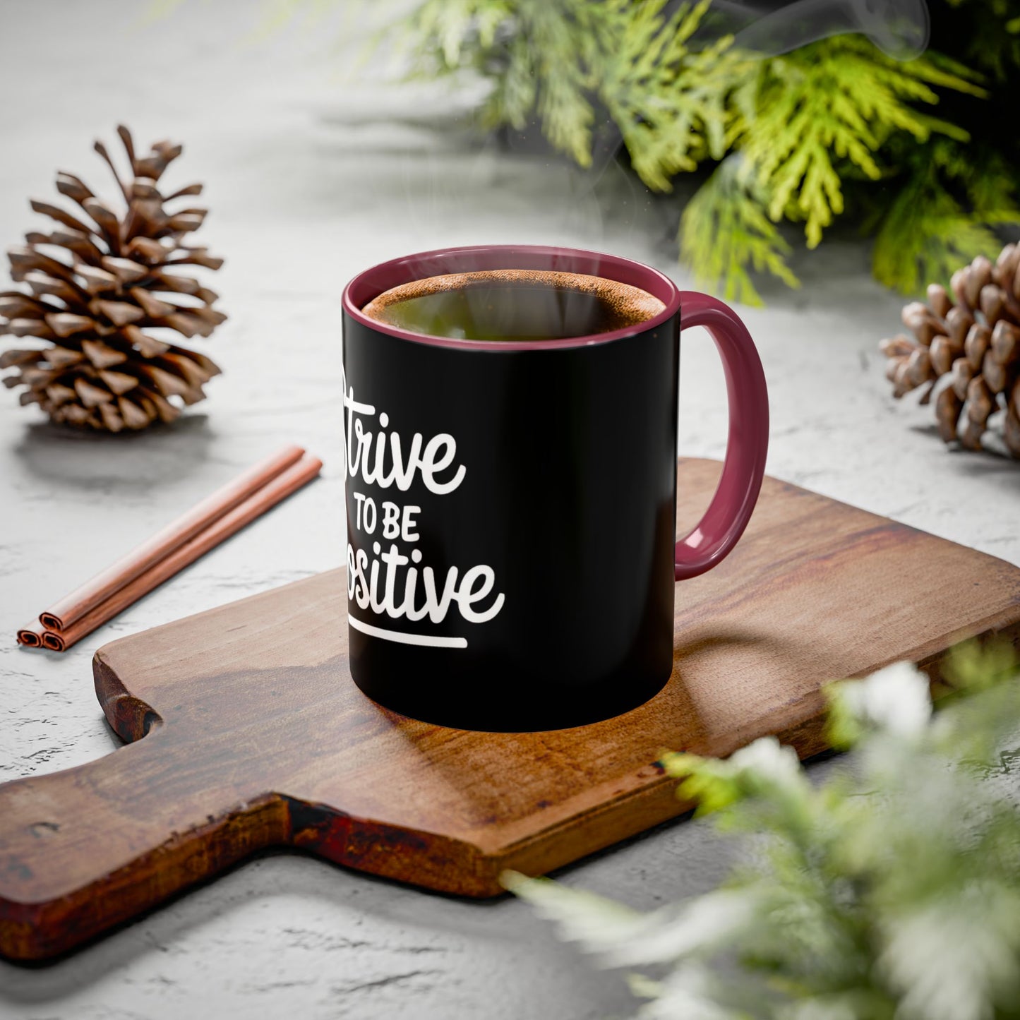 Positive Vibe Coffee Mug - Strive to Be Positive