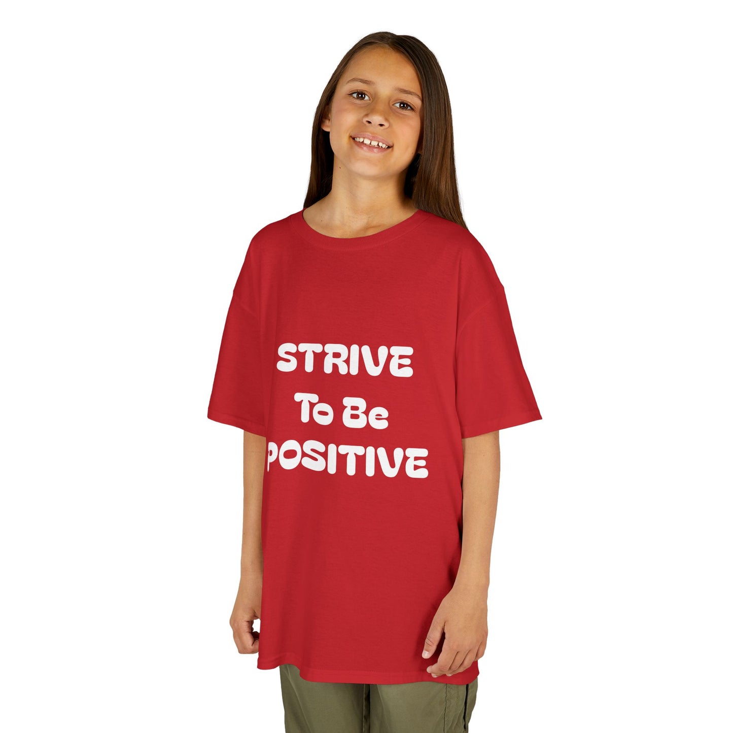 Strive To Be Positive Kids Cotton Tee Shirt