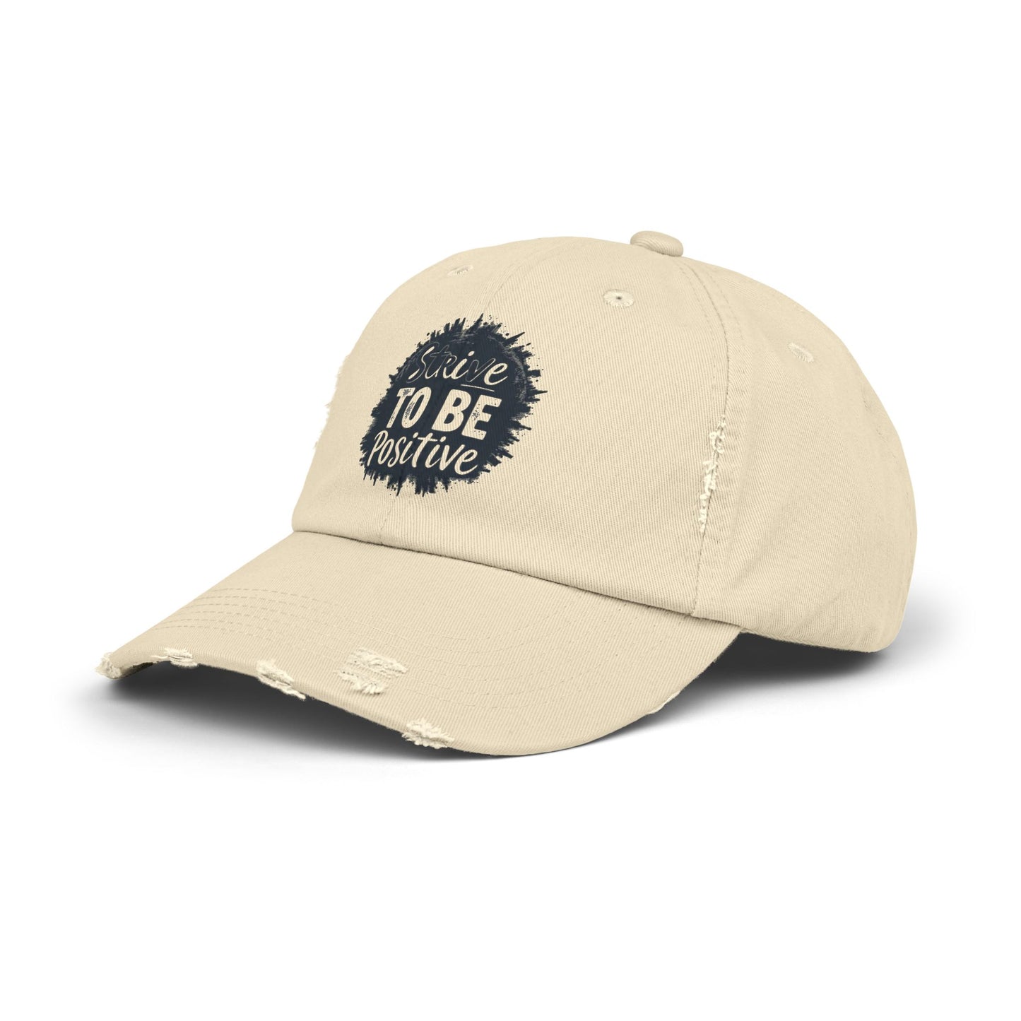 Strive To Be Positive Unisex Distressed Cap