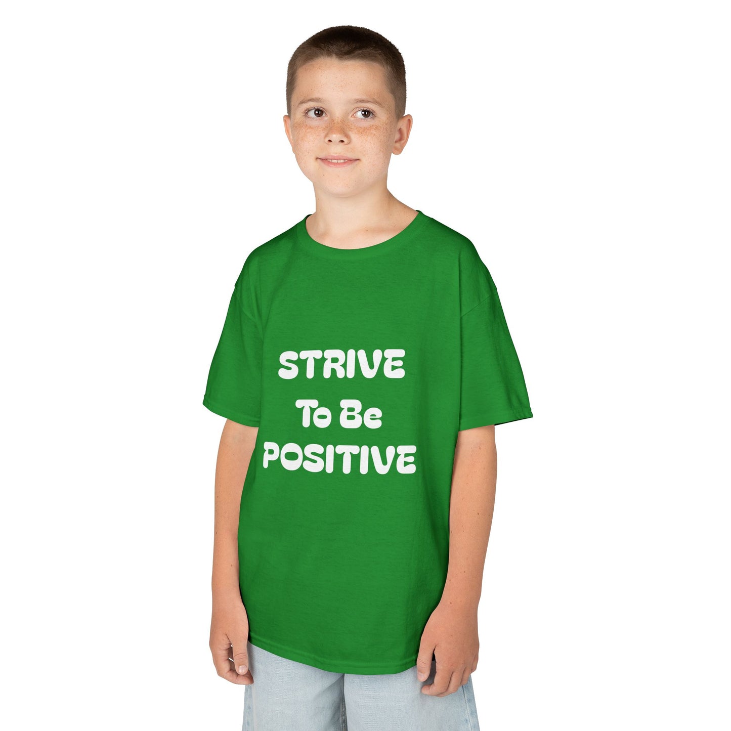 Strive To Be Positive Kids Cotton Tee Shirt
