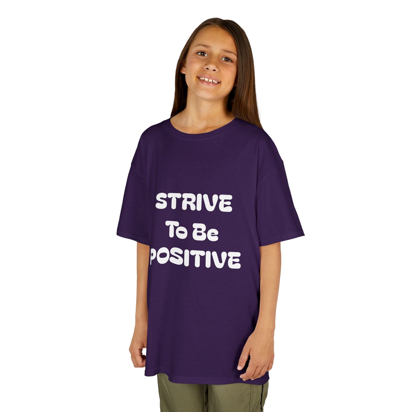 Strive To Be Positive Kids Cotton Tee Shirt