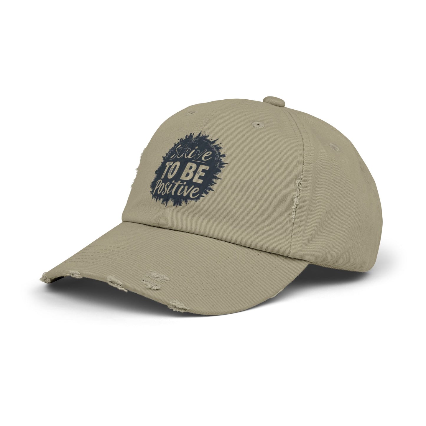 Strive To Be Positive Unisex Distressed Cap