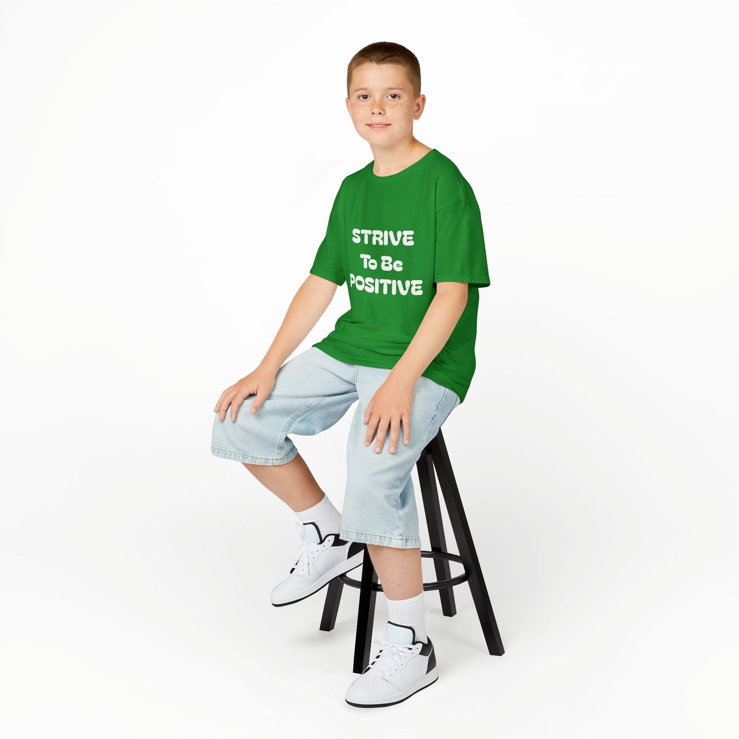 Strive To Be Positive Kids Cotton Tee Shirt