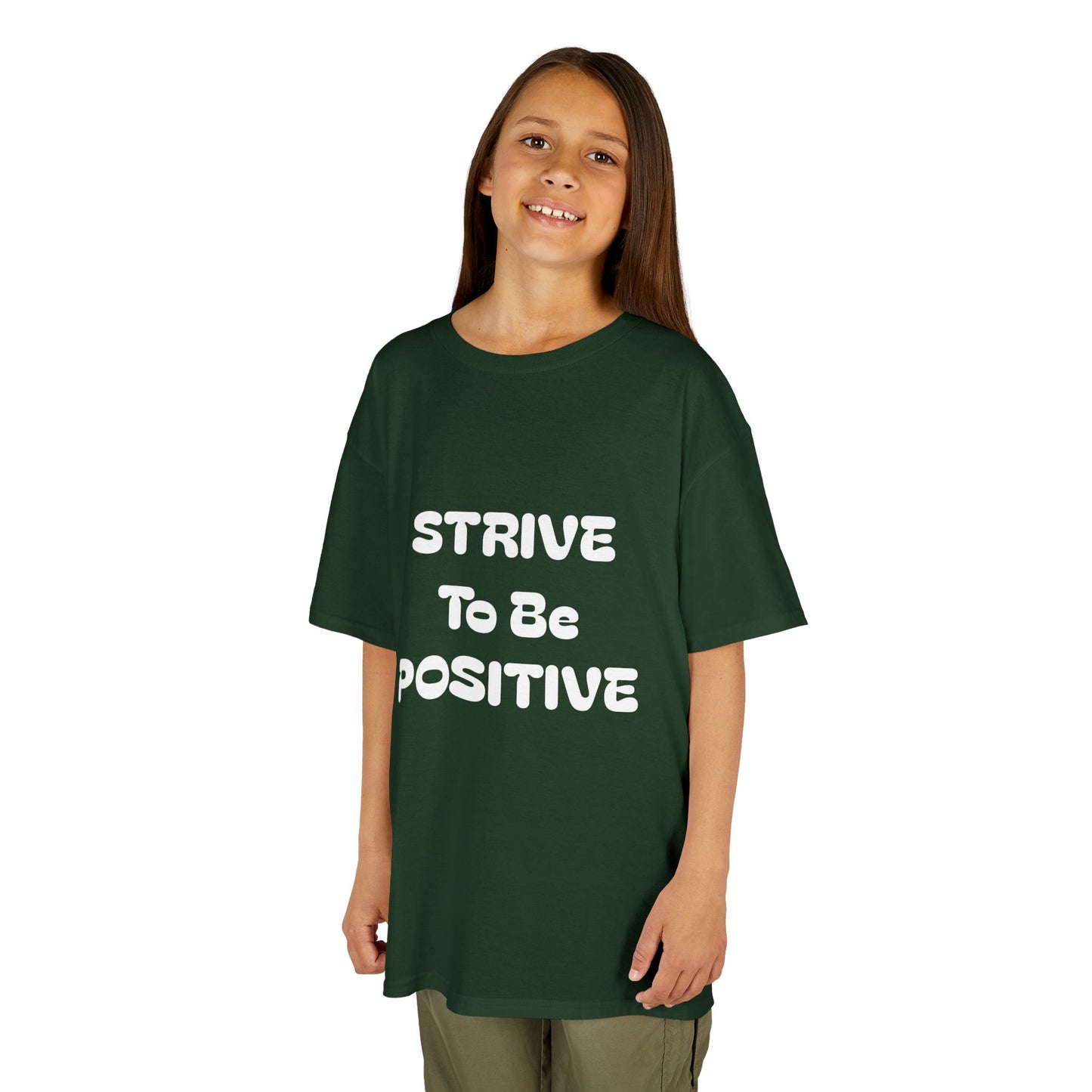 Strive To Be Positive Kids Cotton Tee Shirt