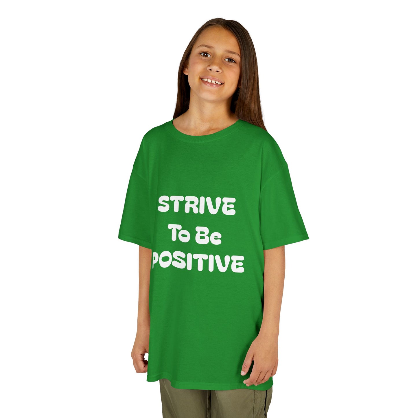 Strive To Be Positive Kids Cotton Tee Shirt