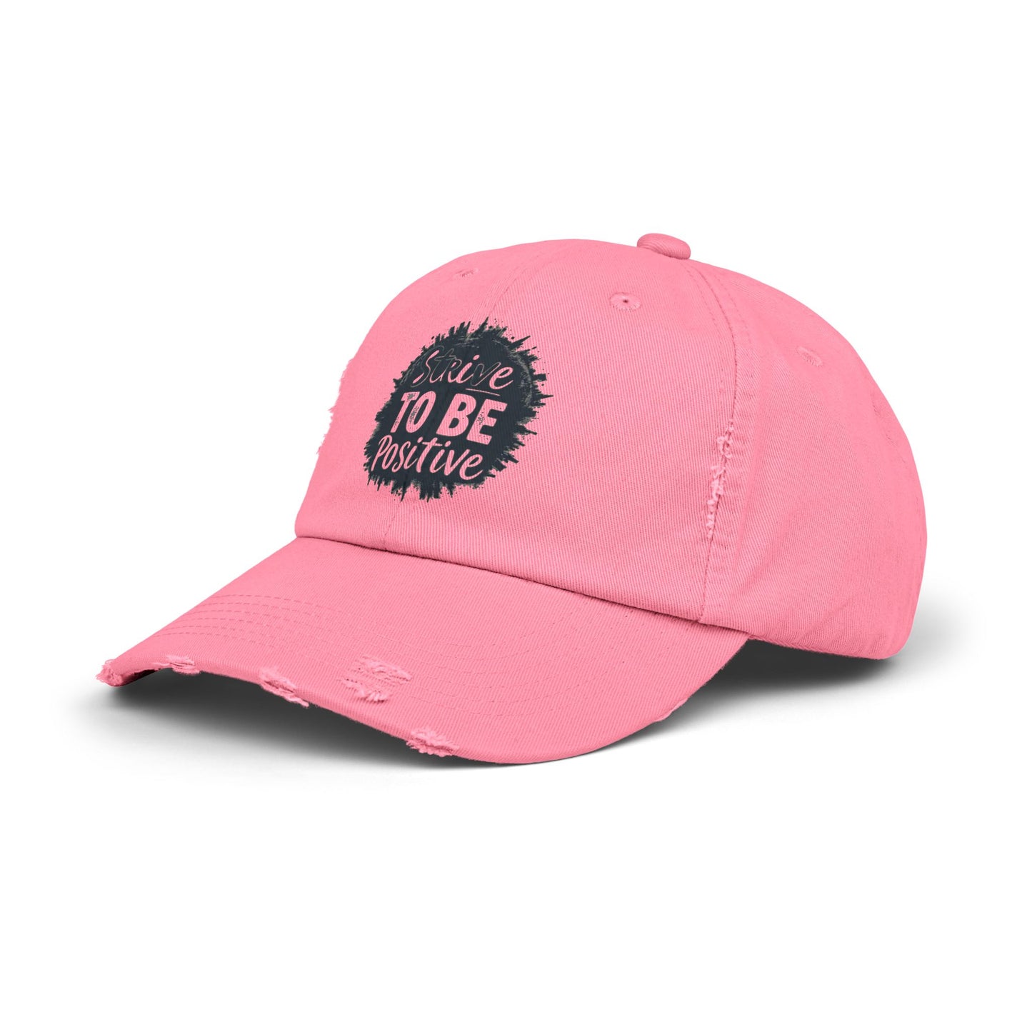 Strive To Be Positive Unisex Distressed Cap