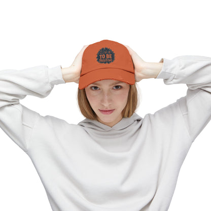 Strive To Be Positive Unisex Distressed Cap